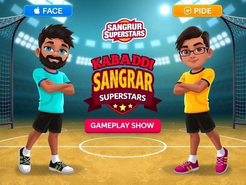 Playing Kabaddi in Sangrur Superstars Sangrur Superstars Gameplay Showing Kabaddi Mini-Game